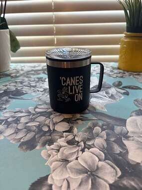 University of Miami Hurricanes 'Canes Live On 12oz Stainless Steel Insulated Cam